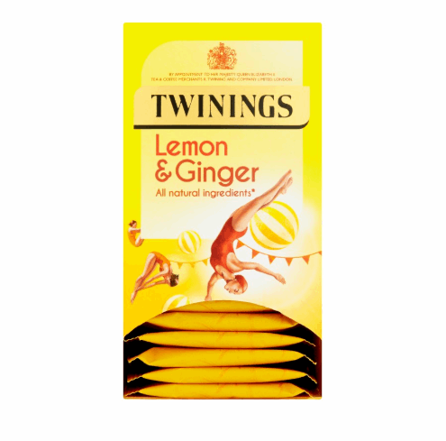Twinings Lemon & Ginger Individual Envelope Tea Bags - 20pcs - My Store