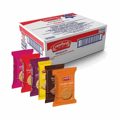 Crawfords Mini Packs Assorted Biscuits 32g - 100pcs - My Store