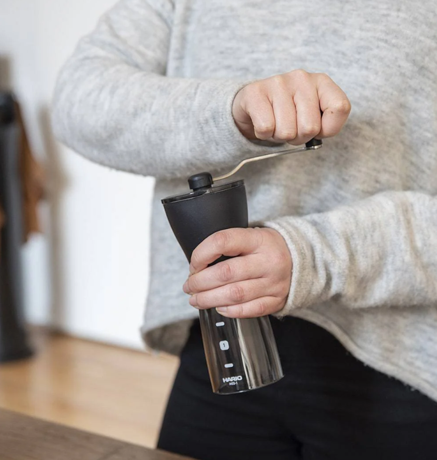 Hario Mini Mill Plus - Ceramic Coffee Grinder - Totally Delicious Coffee
