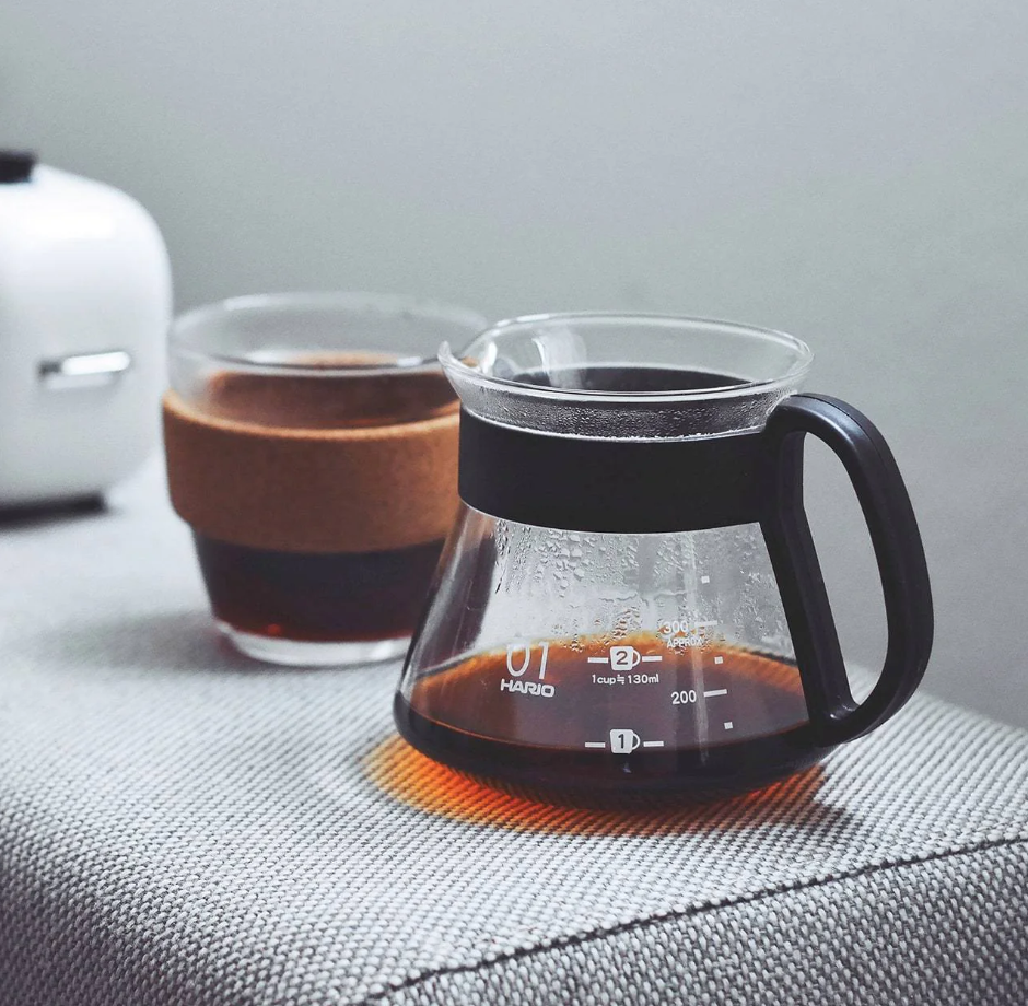 Hario V60 Glass Coffee Server - Size 01 (360ml) - Totally Delicious Coffee
