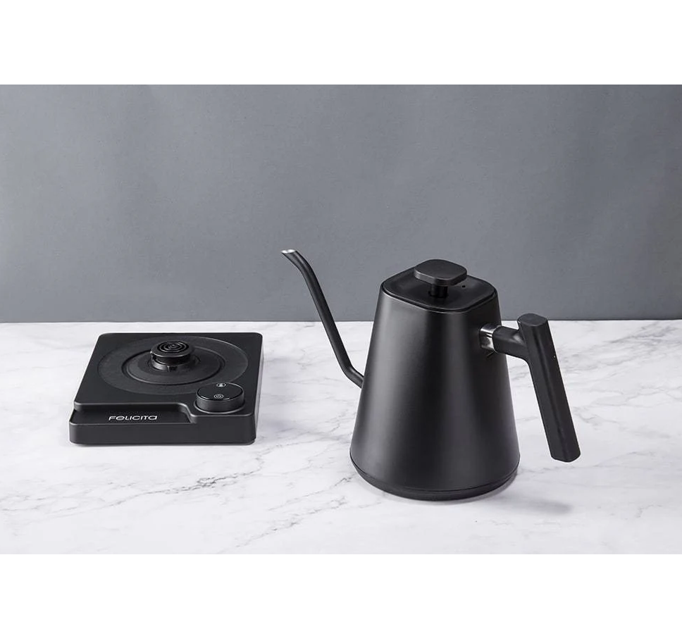 Felicita Square Temperature Controlled Pour Over Electric Kettle - Totally Delicious Coffee