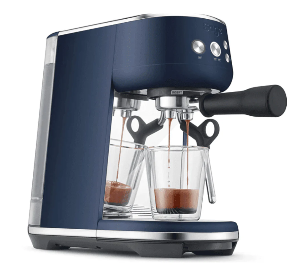 Sage The Bambino Espresso Machine - Damson Blue - Totally Delicious Coffee