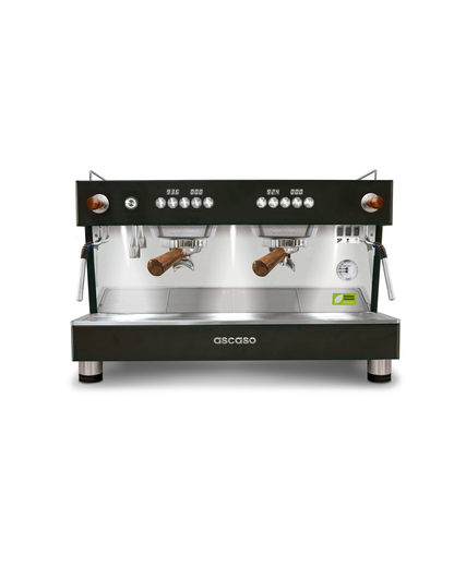 Ascaso Barista T ONE 2 group in black with joystick steam controls