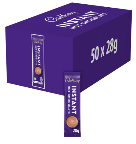 Cadbury Instant Hot Chocolate Powder Stick 50x28g - My Store