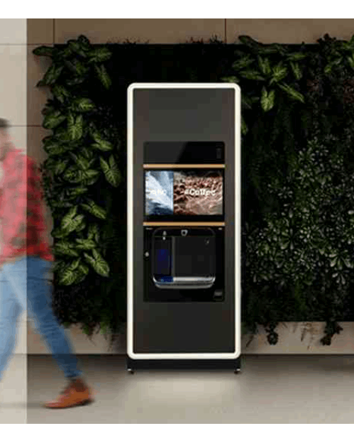 Coffetek Neo Q freestanding hot drinks vending machine with touch screen