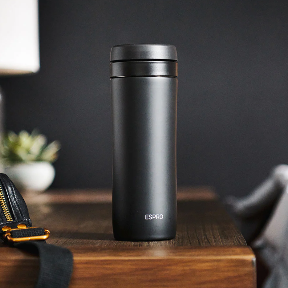 ESPRO P1 Travel Coffee Press - Black (354ml) - Totally Delicious Coffee