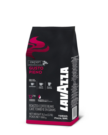 Lavazza Gusto Pieno coffee beans 1kg bag